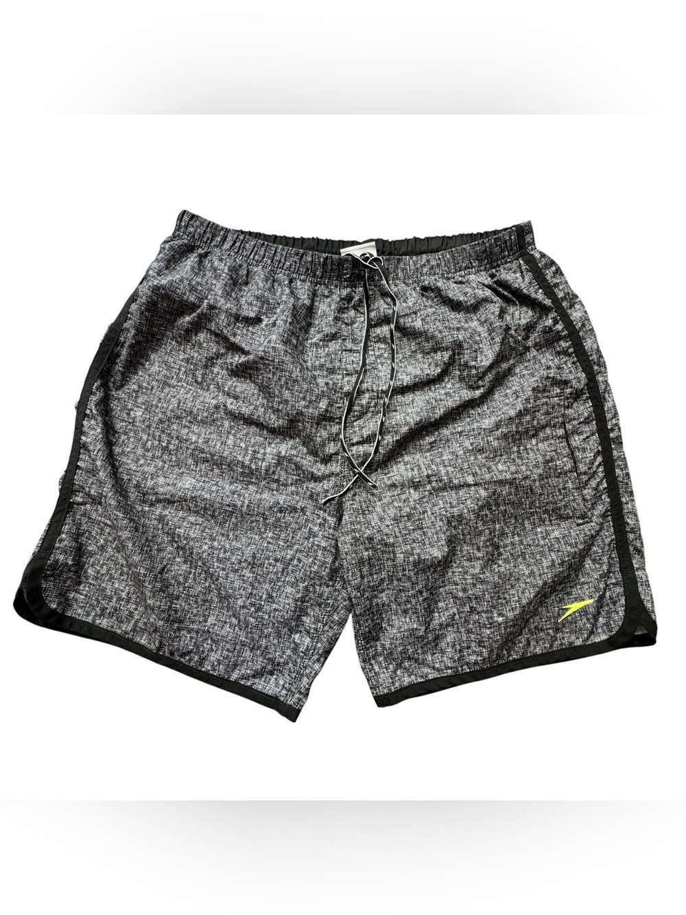 Speedo Mens Swim Trunks Board Shorts Large Built-In-Brief Surf Beach Heather